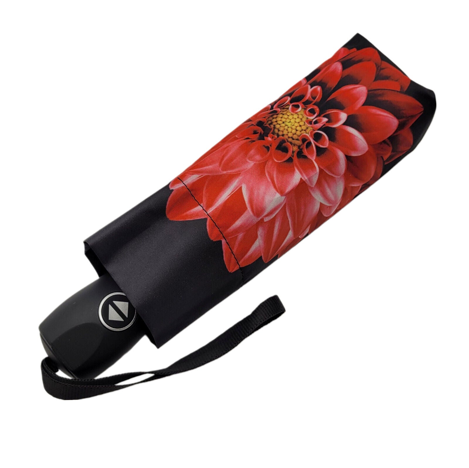 kompakter Regenschirm Taschenschirm Schirm Auf-Zu Automatik Dahlie Blume Blüte