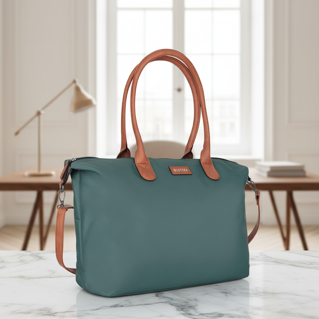 Mustang großer Damen Shopper Handtasche Umhängetasche "Limnos" grün