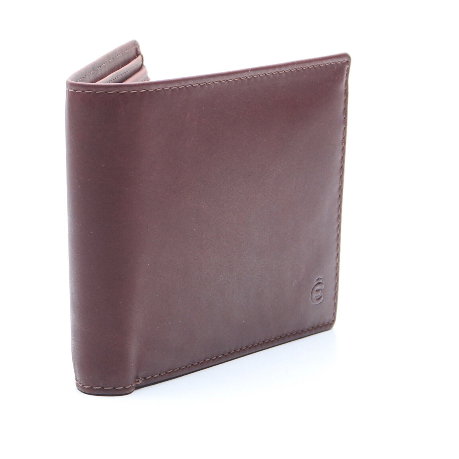 Esquire flache echt Leder Geldbörse Portemonnaie mit RFID Schutz "Dallas" braun