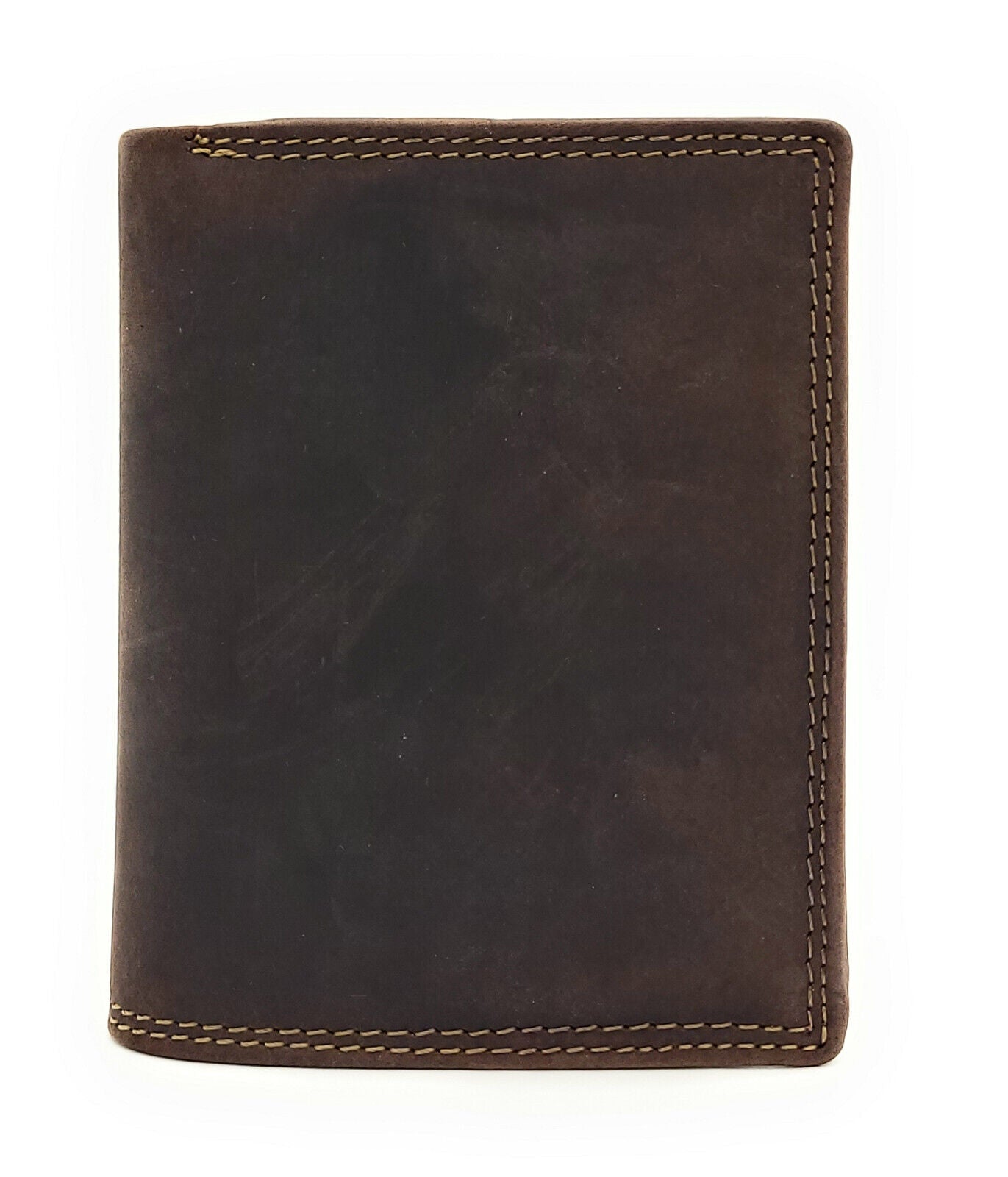 Jockey Club Basic echt Büffel Voll-Leder Geldbörse Portemonnaie Geldbeutel mit RFID NFC Schutz dunkelbraun