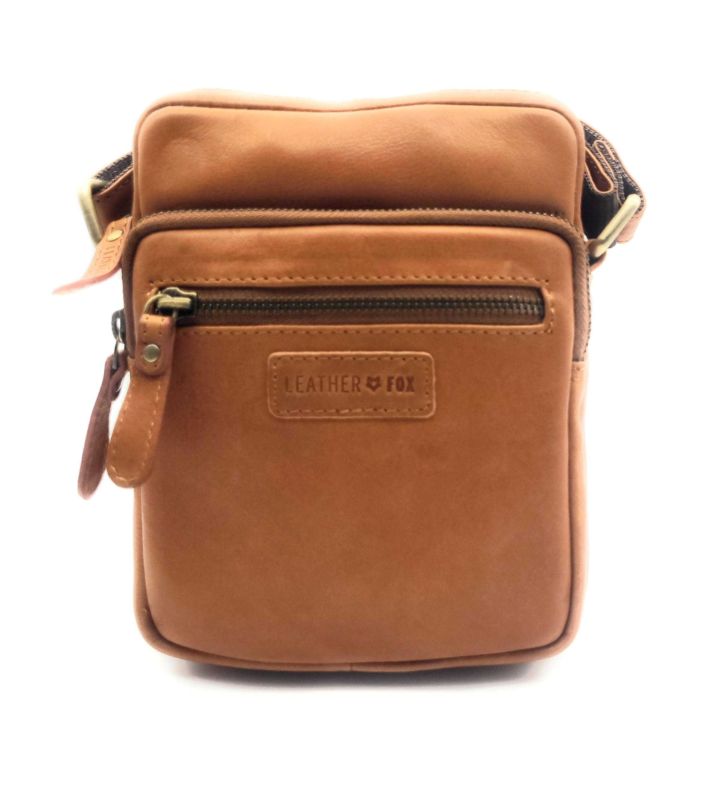 Leatherfox Echtleder Umhängetasche Hochformat – Kompakt & Stilvoll