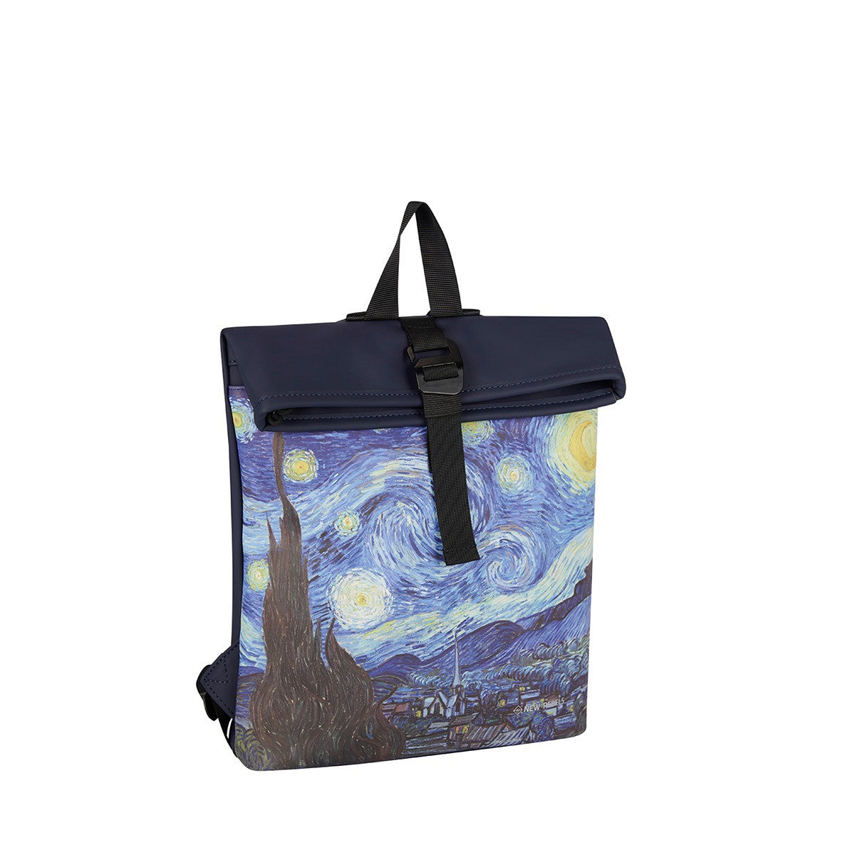 New Rebels Mart Art Roll Up City Rucksack Los Angeles starry night, Sternennacht wasserabweisend