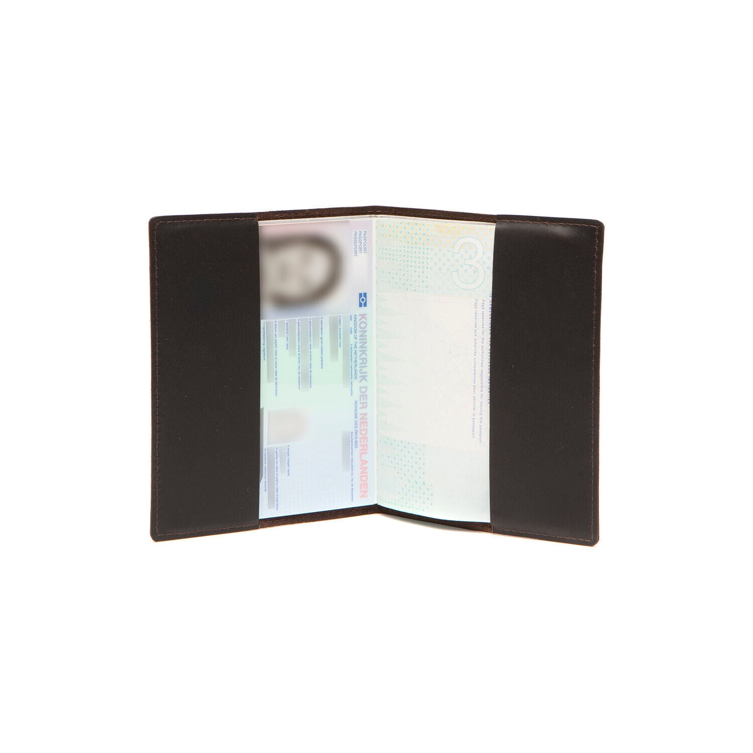 The Chesterfield Brand Passport Cover – Hochwertiges Reisepass-Etui aus 100% Rindsleder mit Weltkarten-Design braun