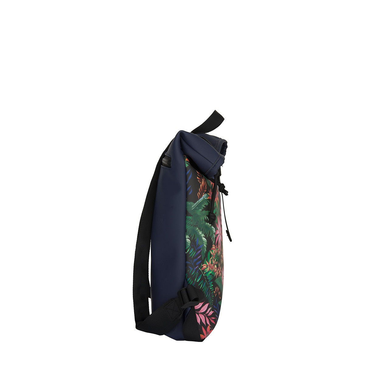 New Rebels Rolltop Cityrucksack Los Angeles – Stylischer Rolltop Rucksack mit Flowerpower-Design, Wasserabweisend & Praktisch