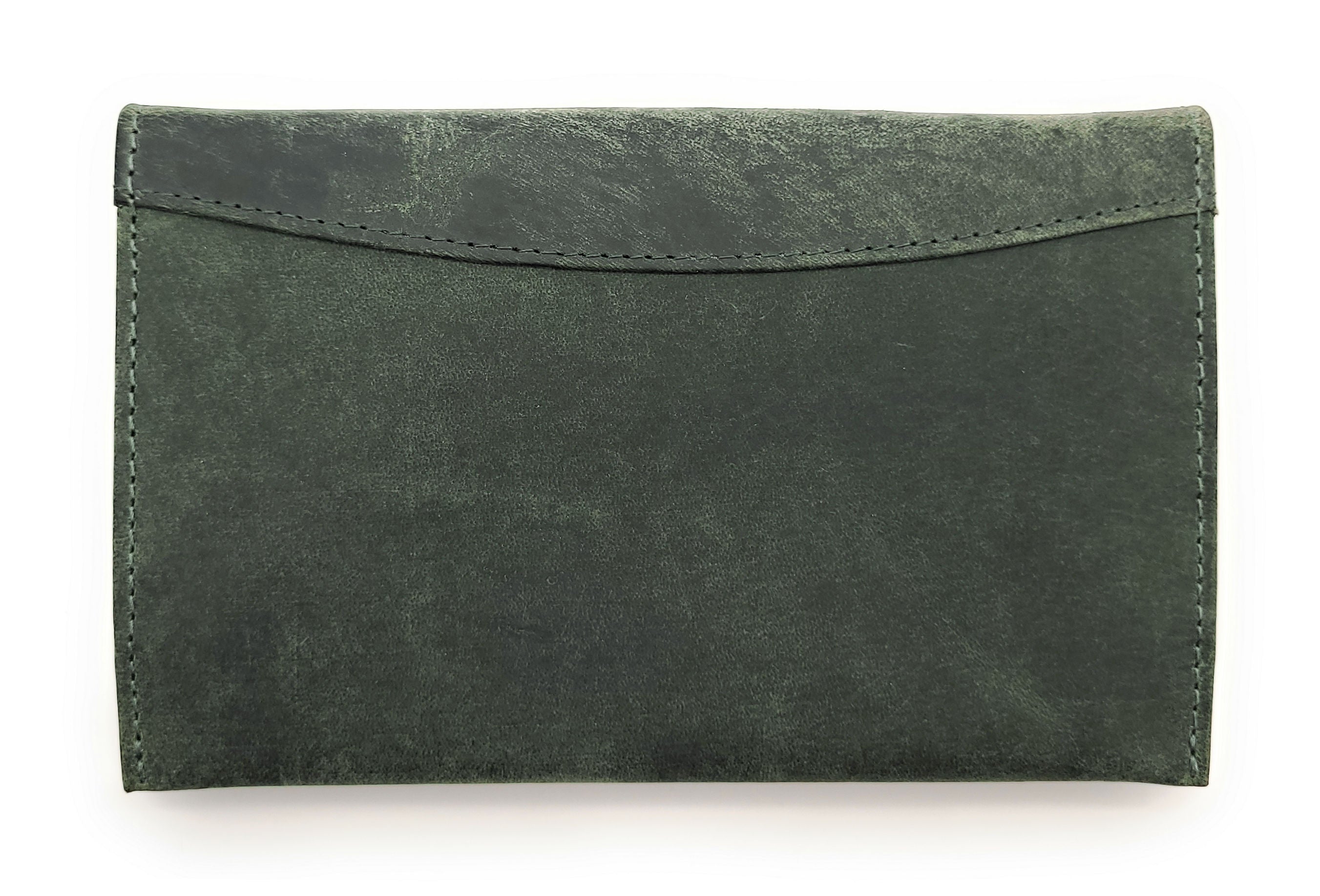 echt Leder Tabakbeutel Tabaktasche Tabak Etui Beutel Kautschuk gefüttert "Fresh" grün