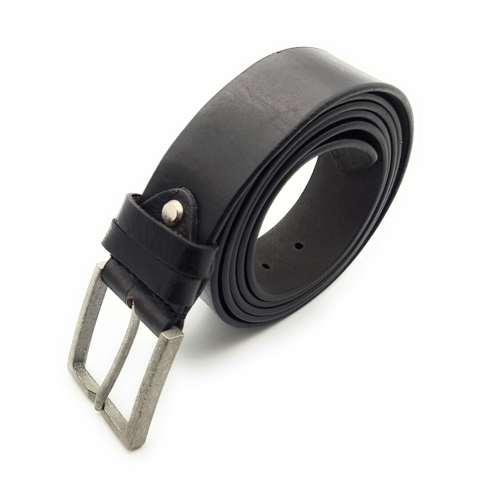 XXXL echt Leder Herren Gürtel Ledergürtel Büffelleder Jeansgürtel 150cm schwarz