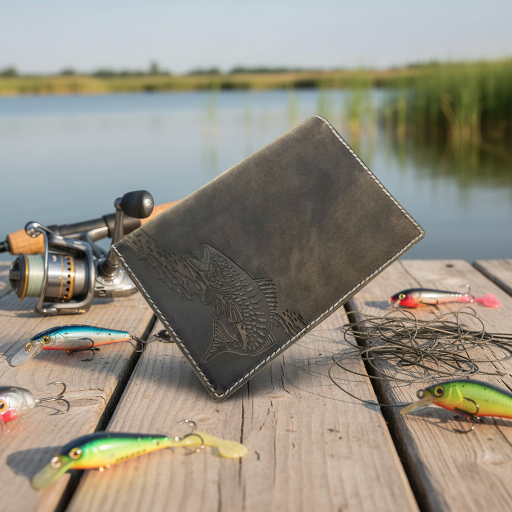 Jockey Club echt Leder Passhülle Etui Mappe für Jagdschein Angelschein Impfausweis Zander