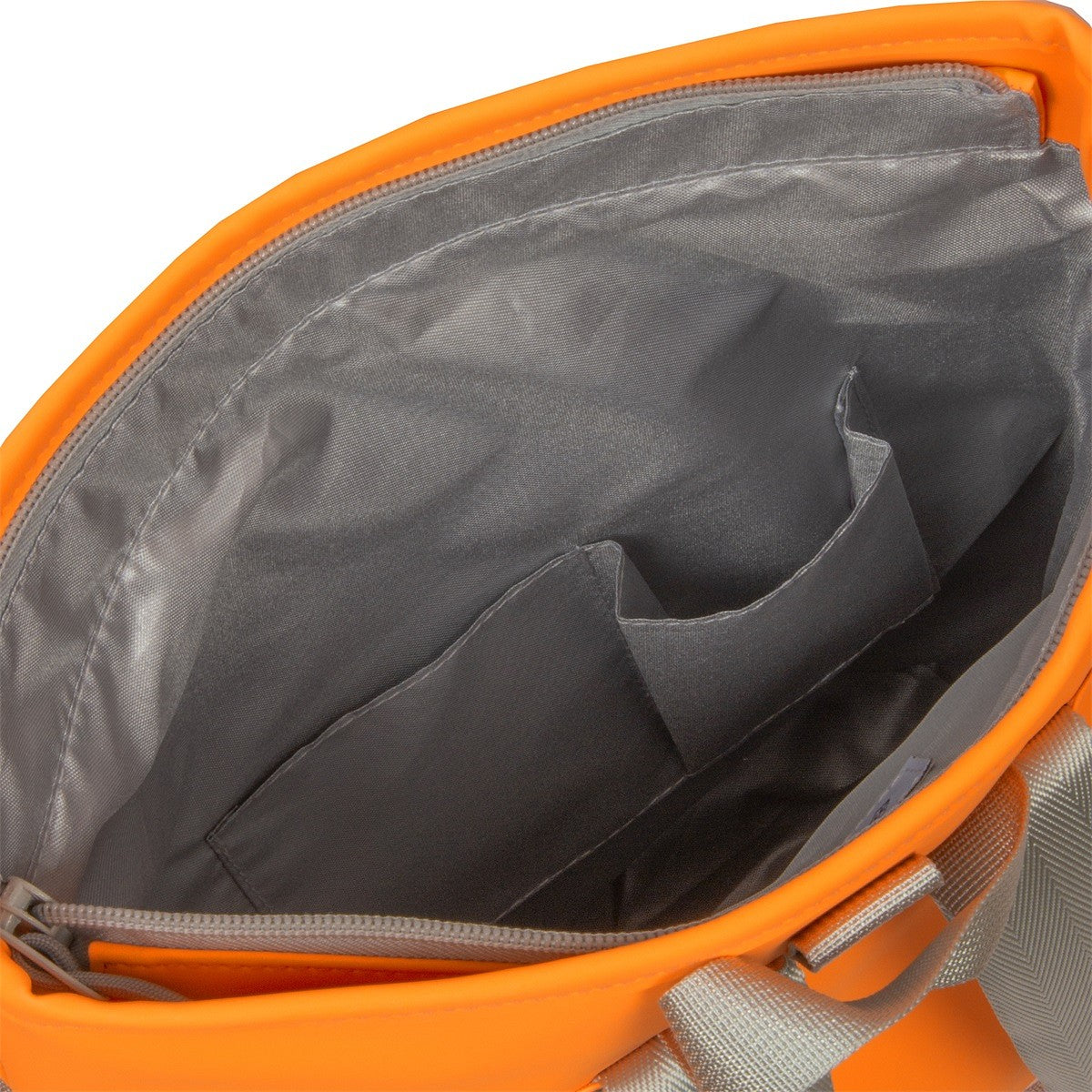 New Rebels Mart Roll Up Rolltop City Rucksack Los Angeles wasserabweisend neon orange