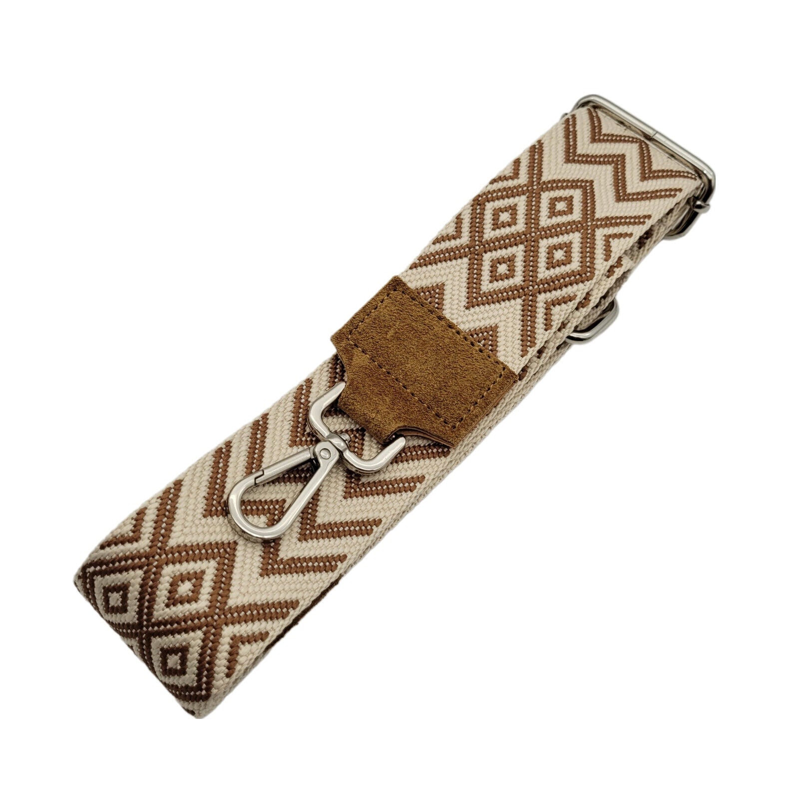 Ersatz Taschengurt Schultergurt Tragegurt Schulterriemen 5cm made in Italy braun Wildleder