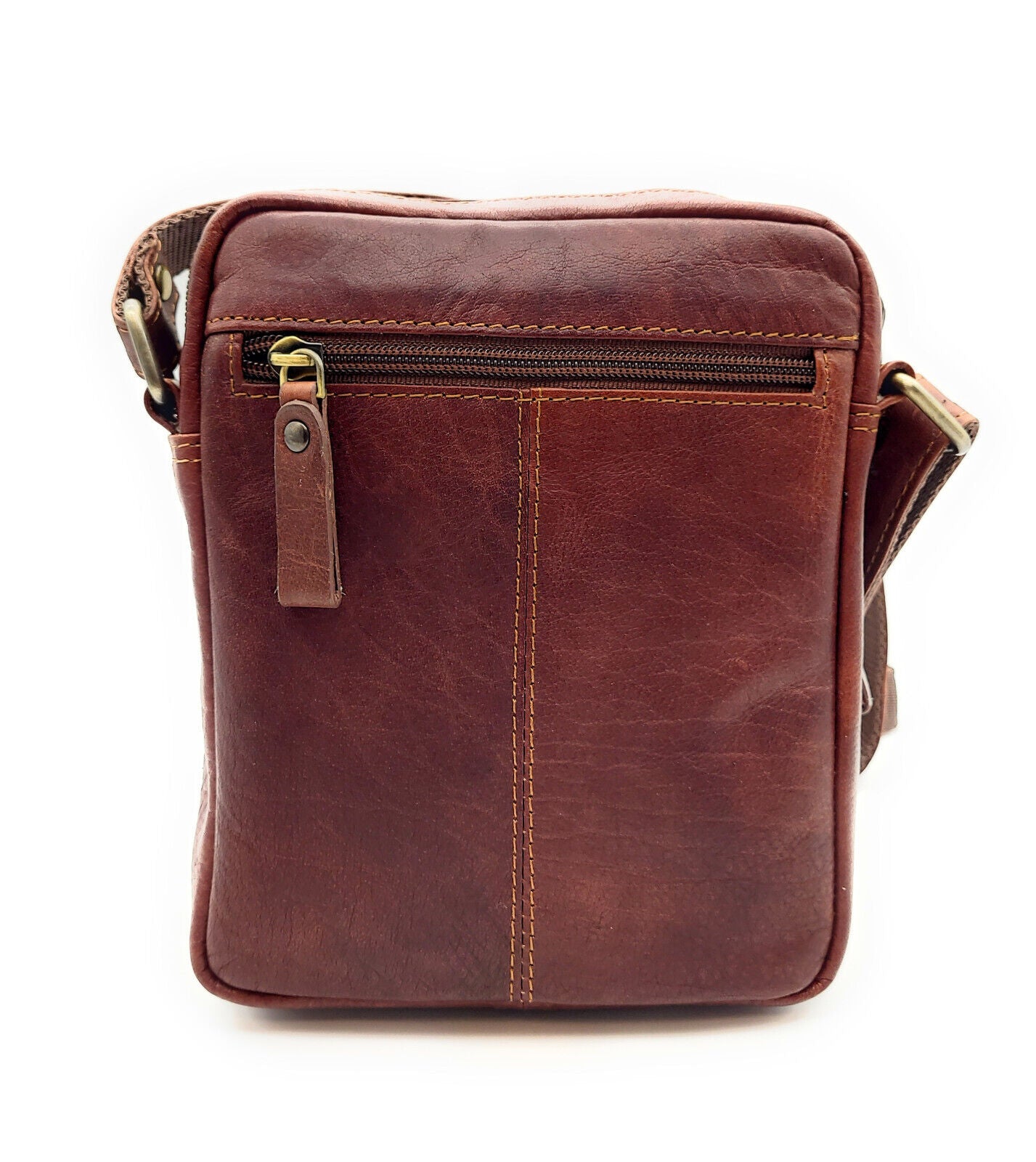 Lemasi echt Leder Herren Schultertasche Umhängetasche Crossbag Handtasche braun