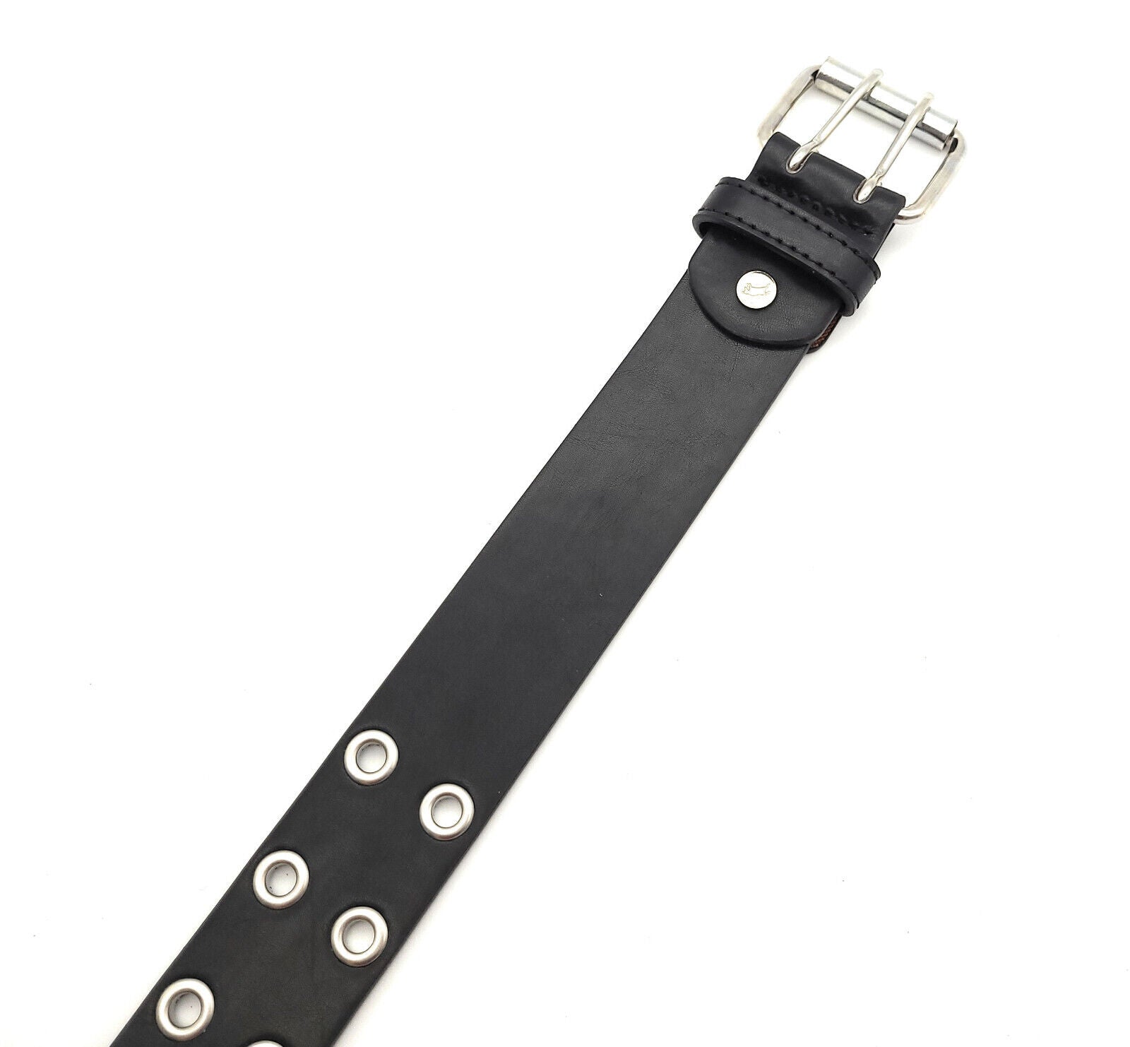 2-Loch Nietengürtel Ösen Gürtel Jeansgürtel Damen Herren echt Leder & PU 135cm (120cm Bundweite)