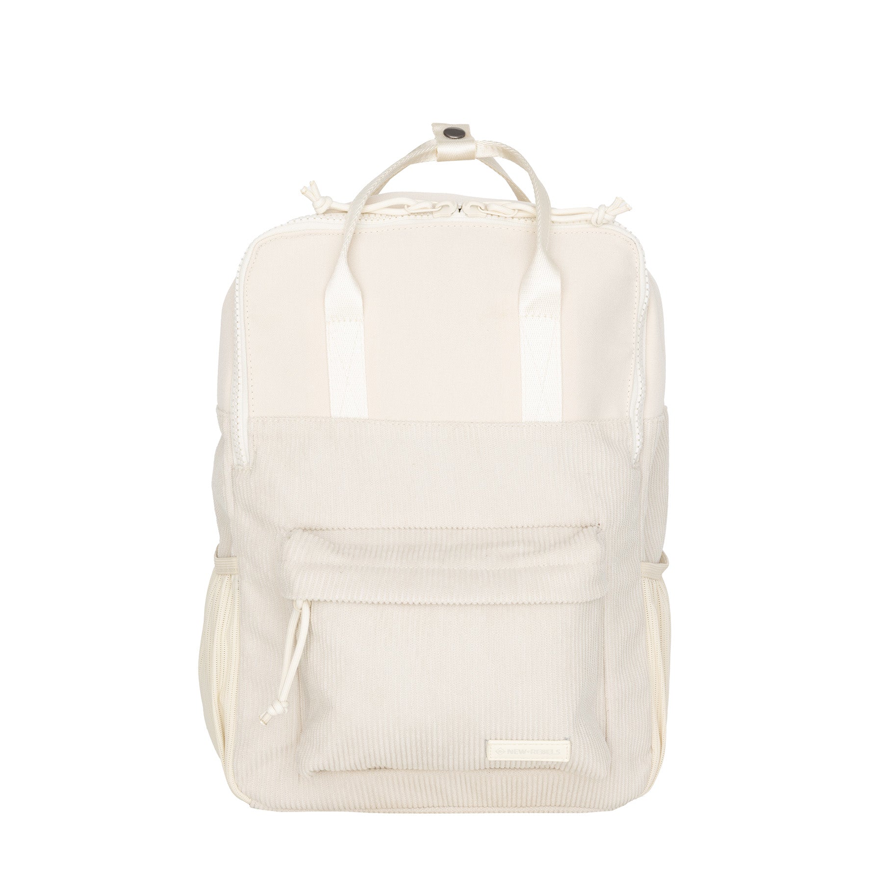 New Rebels Rucksack Ribbi Springfield mit Kordoptik und Tabletfach beige