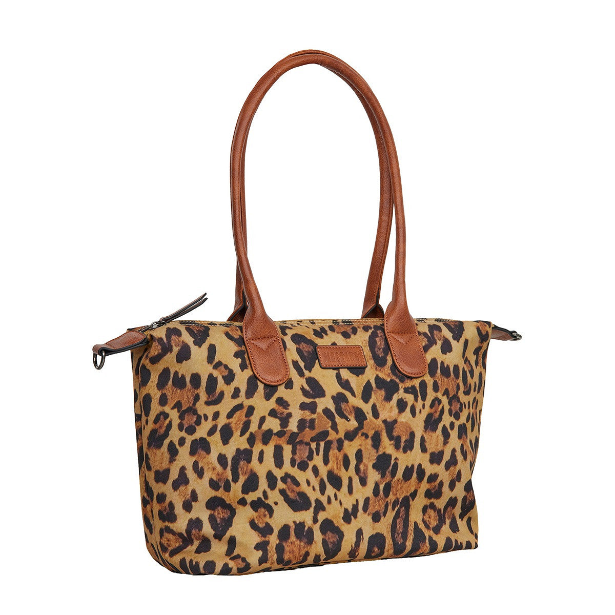 Mustang großer Damen Shopper Handtasche Umhängetasche "Limnos" Leopard cognac