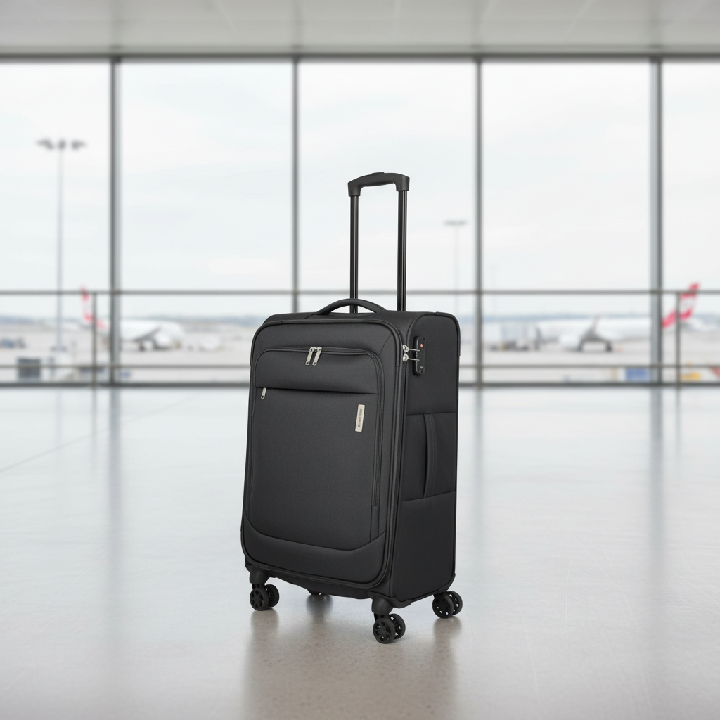Travelite Priego Trolley M 66 cm – Mittelgroßer Koffer mit 4 Rollen & Zahlenschloss