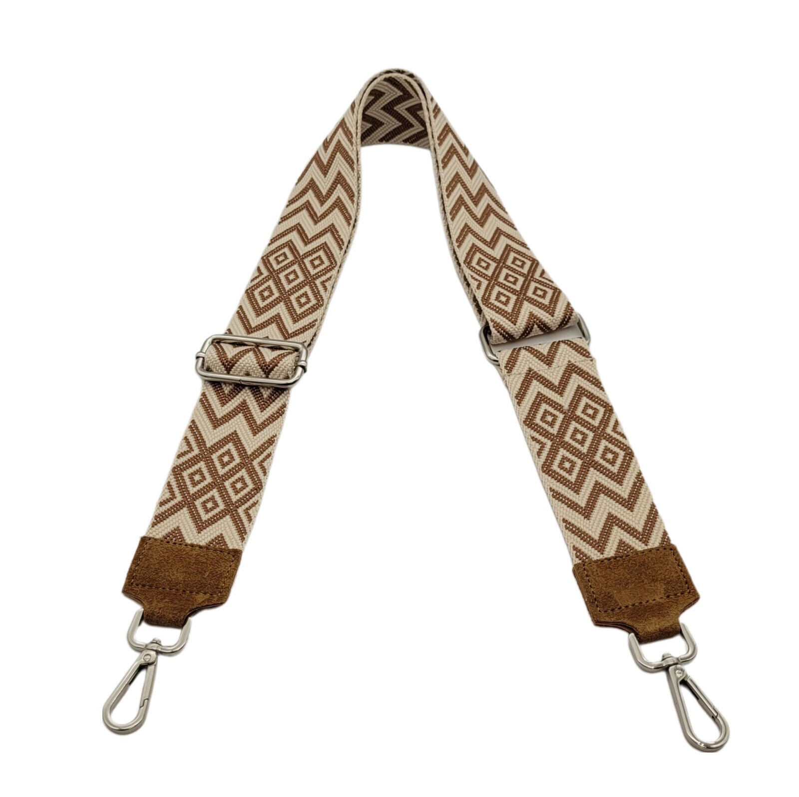 Ersatz Taschengurt Schultergurt Tragegurt Schulterriemen 5cm made in Italy braun Wildleder