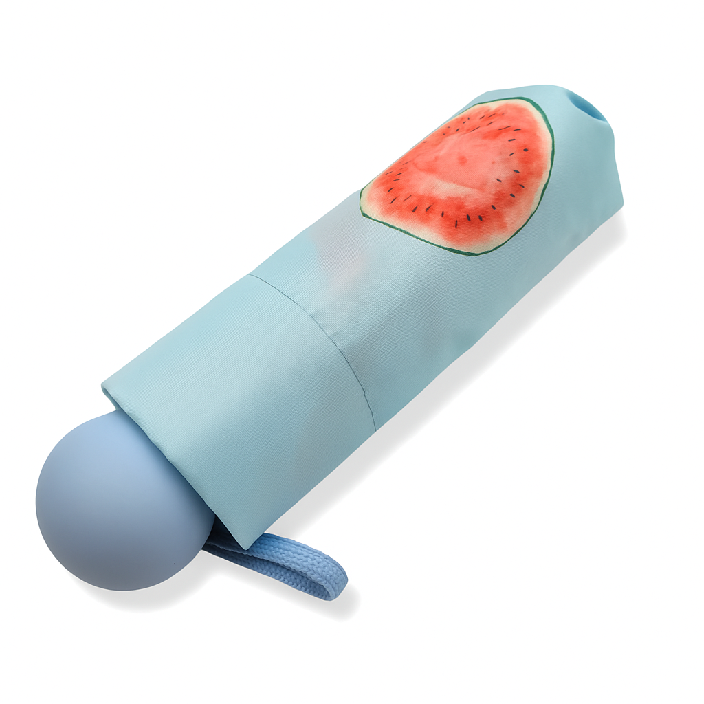 Mini Regenschirm Taschenschirm Schirm klein & kompakt Wassermelone Melonen