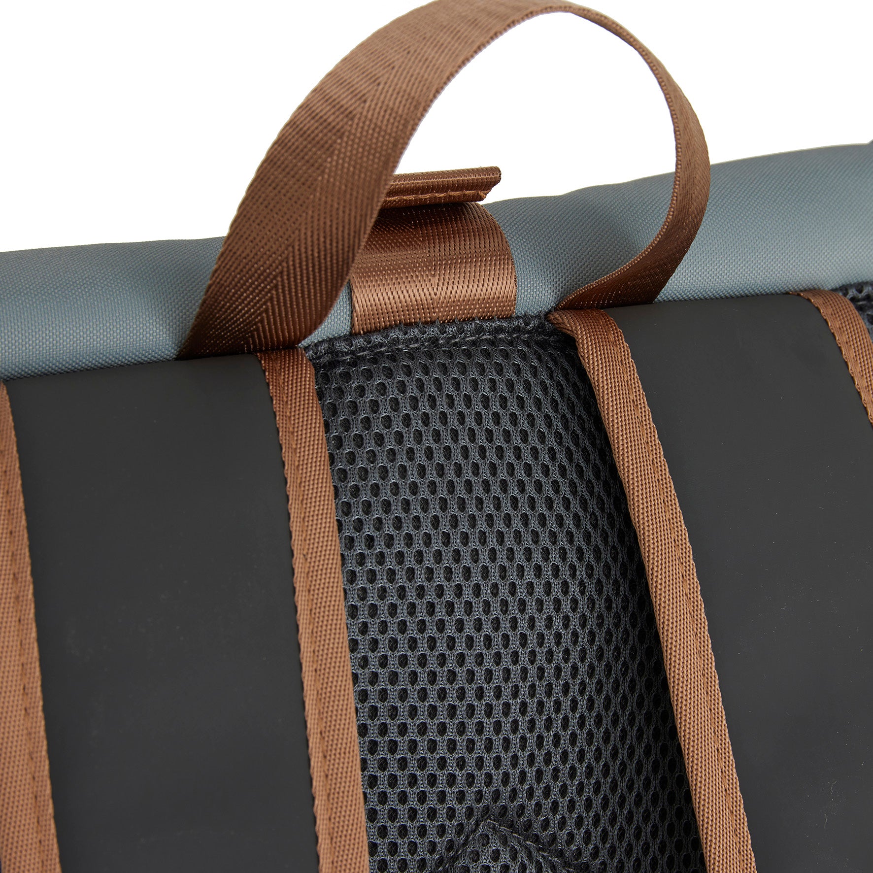 New Rebels New York Ferron Rucksack Anthrazit Kupfer – Rolltop, wasserabweisend, 15" Laptopfach