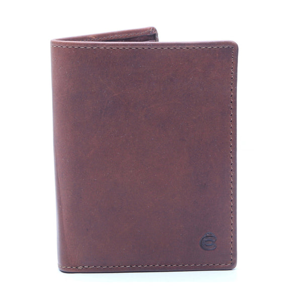 Esquire echt Leder Geldbörse Portemonnaie mit RFID Schutz viel Platz braun