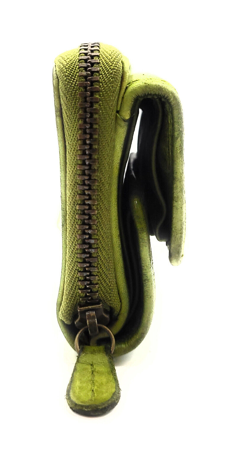 Hill Burry Mini echt Leder Damen Geldbörse Portemonnaie RFID Schutz Waschleder grün