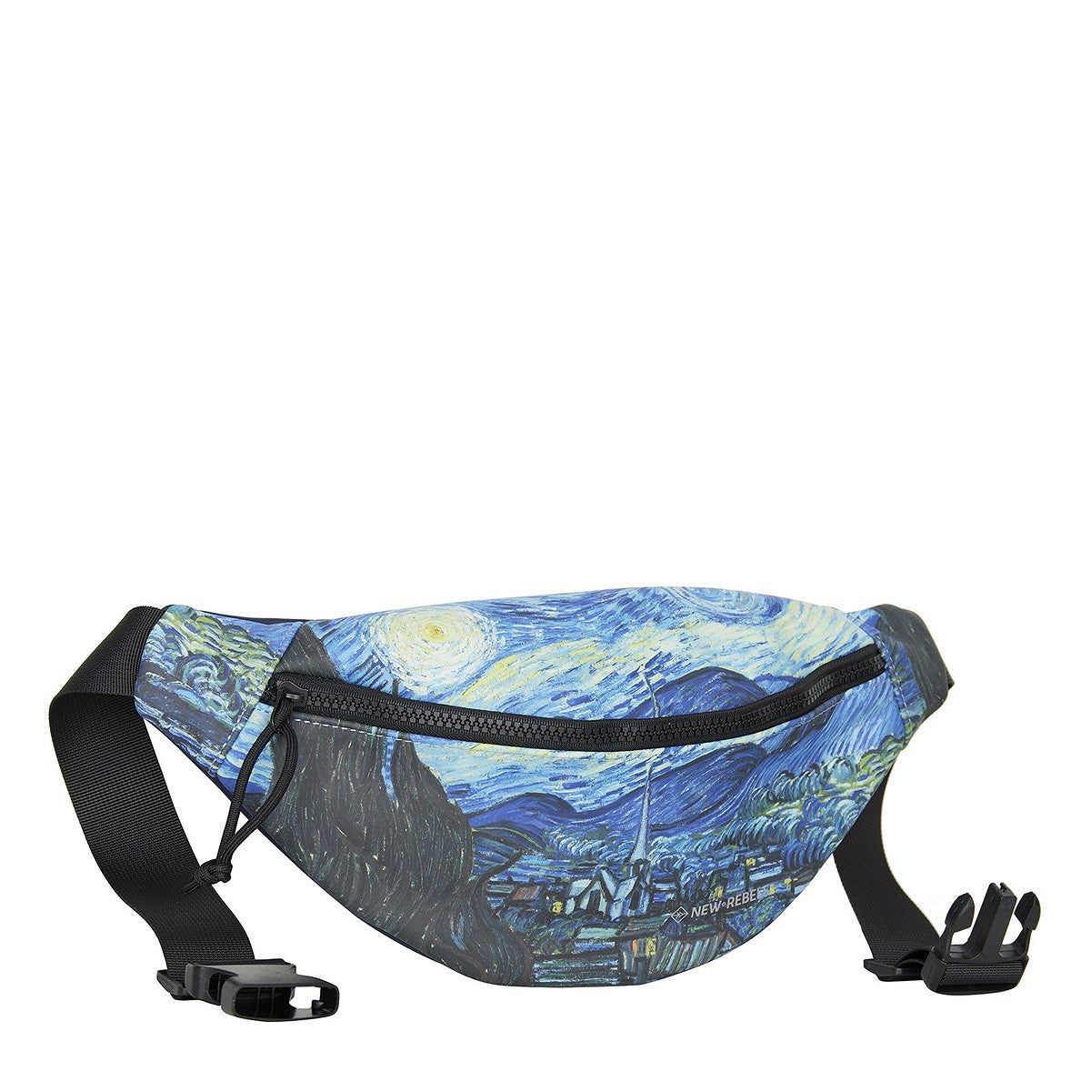 New Rebels Brooklyn Waistbag – Bauchtasche mit Van Gogh Sternennacht, wasserabweisend & leicht