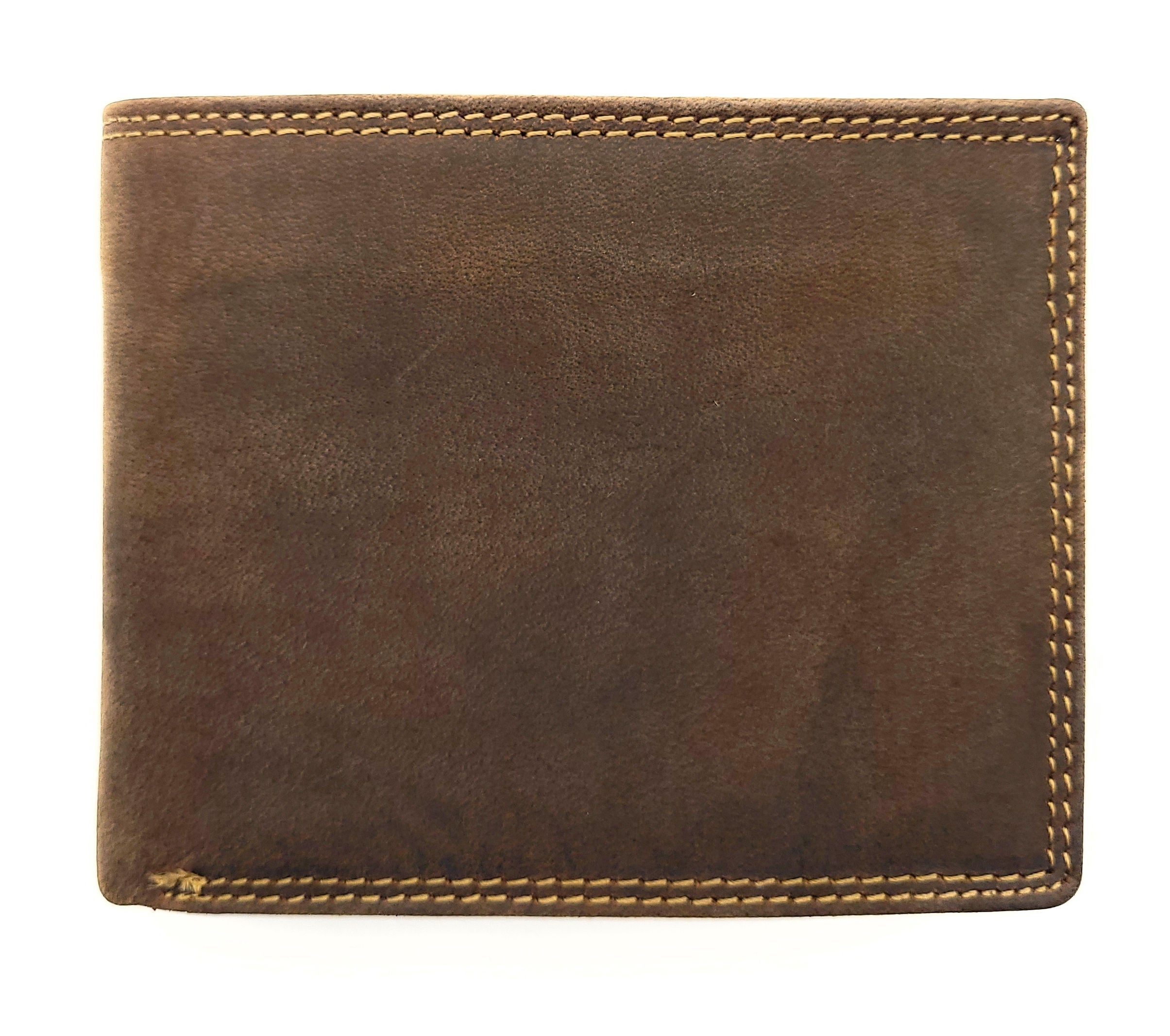 Jockey Club Basic echt Büffel Voll-Leder Geldbörse Portemonnaie Geldbeutel RFID NFC Schutz braun