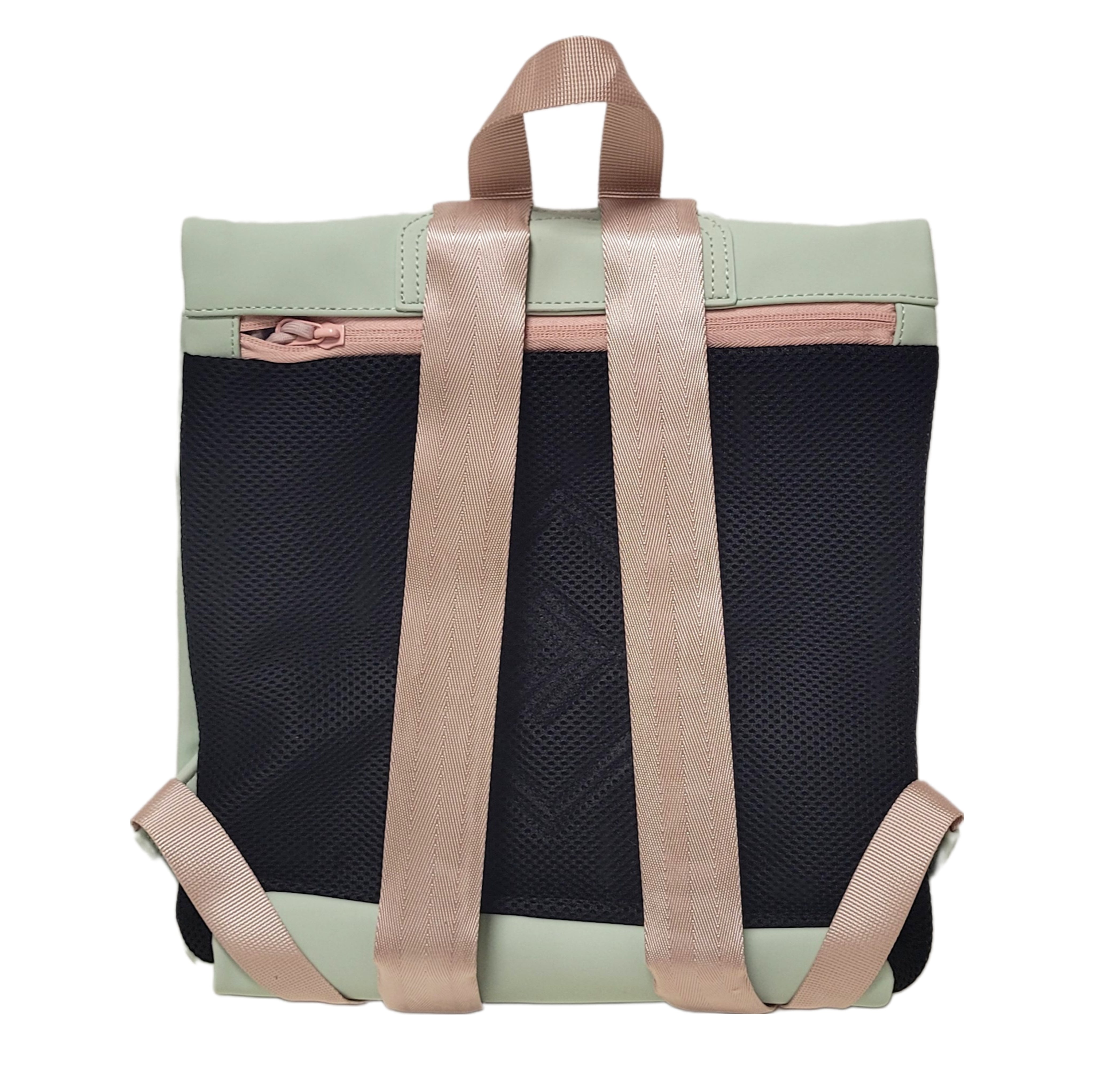 New Rebels Tim Roll Up Rolltop City Rucksack Los Angeles wasserabweisend mint grün / rosé