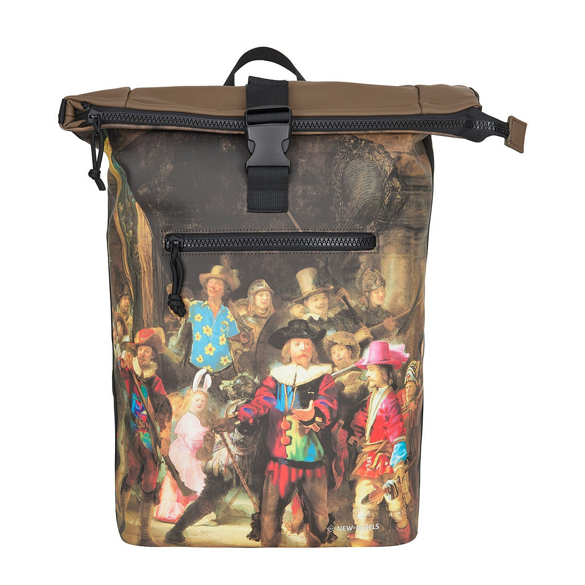 New Rebels New York Nachtwache Rucksack – Rolltop, wasserabweisend, 15" Laptopfach