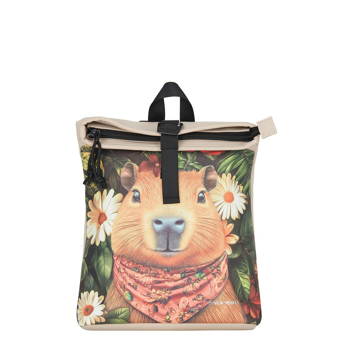 New Rebels Mart Art Roll Up City Rucksack Los Angeles Capybara, wasserabweisend