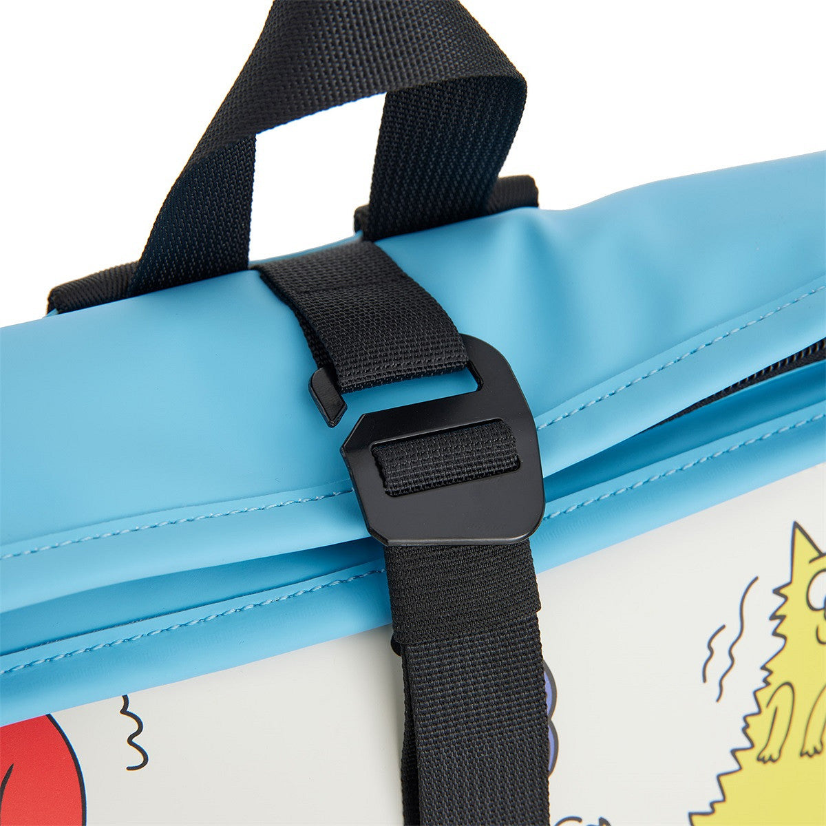 New Rebels Mart Art Roll Up City Rucksack Los Angeles Cartoon, wasserabweisend, Hunde und Katzen