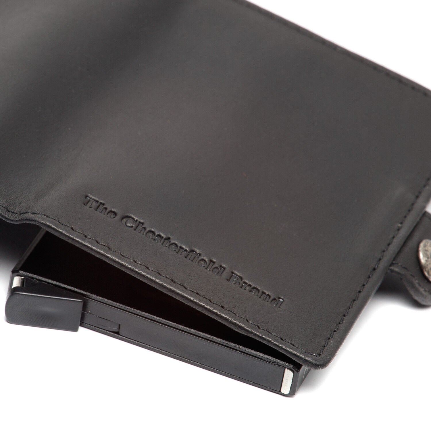The Chesterfield Brand echt Leder Kreditkartenetui Mini Geldbörse Lagos schwarz