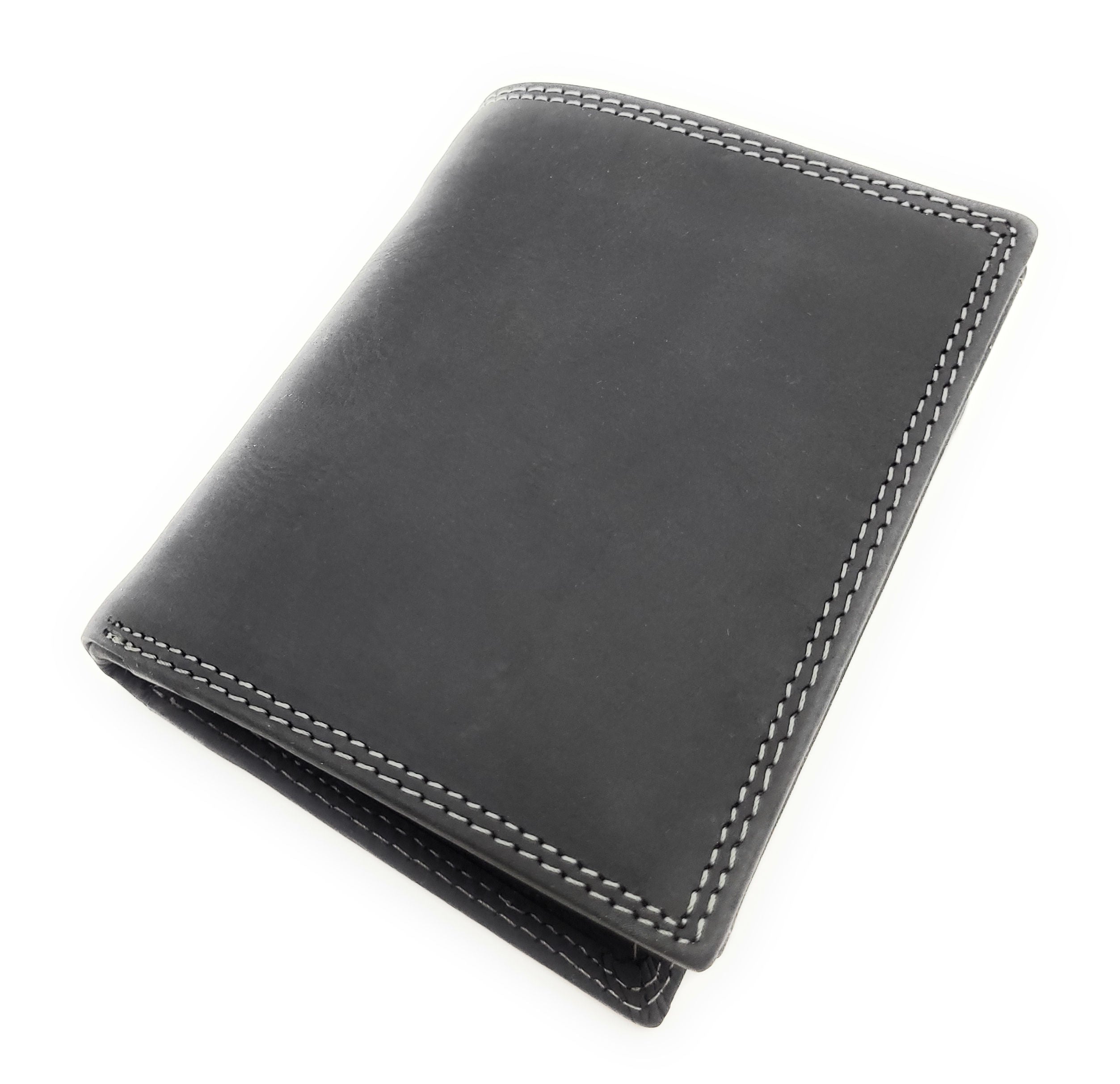 Jockey Club Basic echt Büffel Voll-Leder Geldbörse Portemonnaie Geldbeutel mit RFID NFC Schutz schwarz