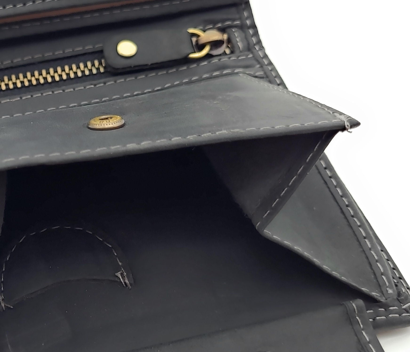 Jockey Club Basic echt Büffel Voll-Leder Geldbörse Portemonnaie Geldbeutel mit RFID NFC Schutz schwarz