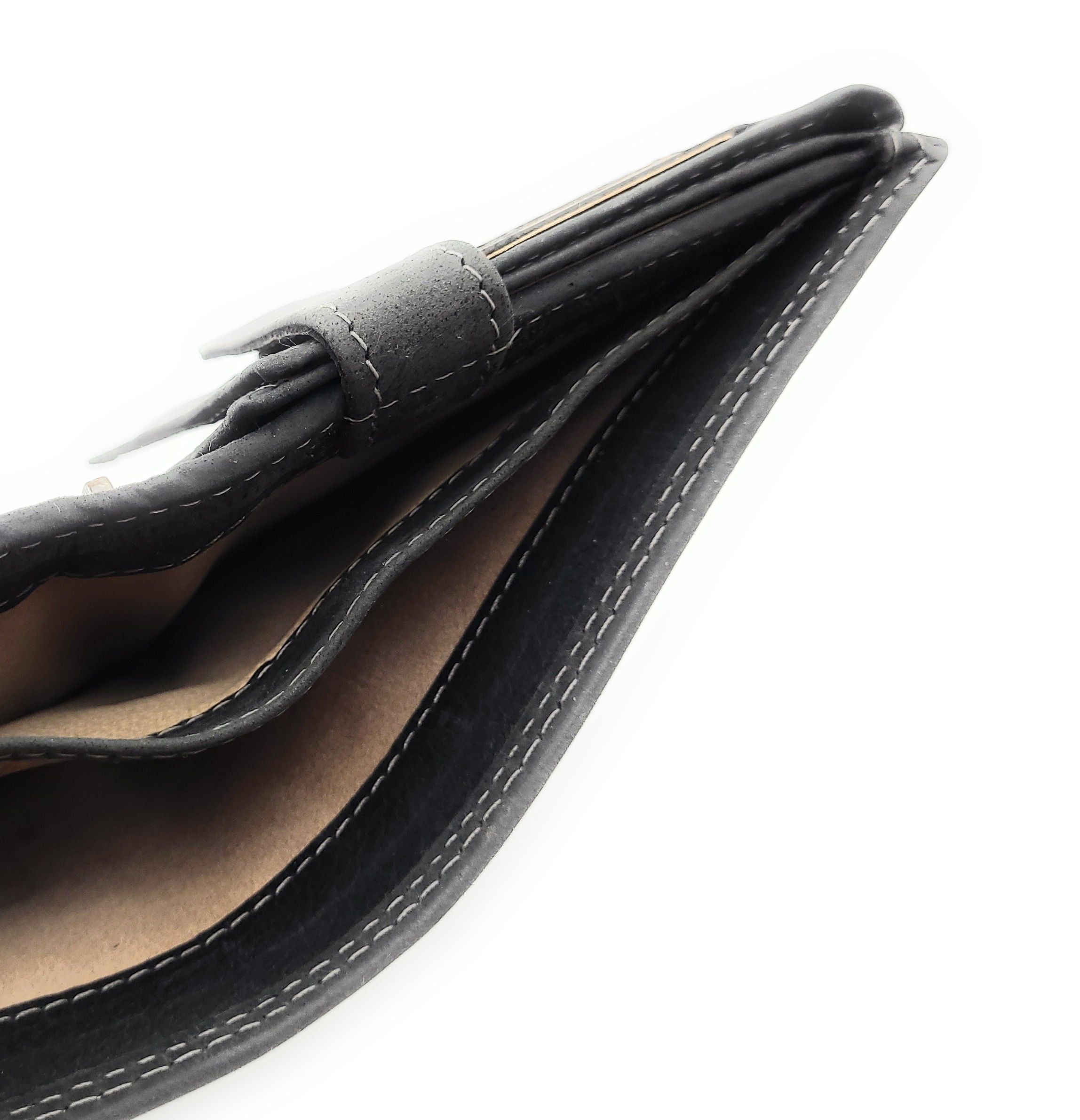 Jockey Club Basic echt Büffel Voll-Leder Geldbörse Portemonnaie Geldbeutel mit RFID NFC Schutz schwarz