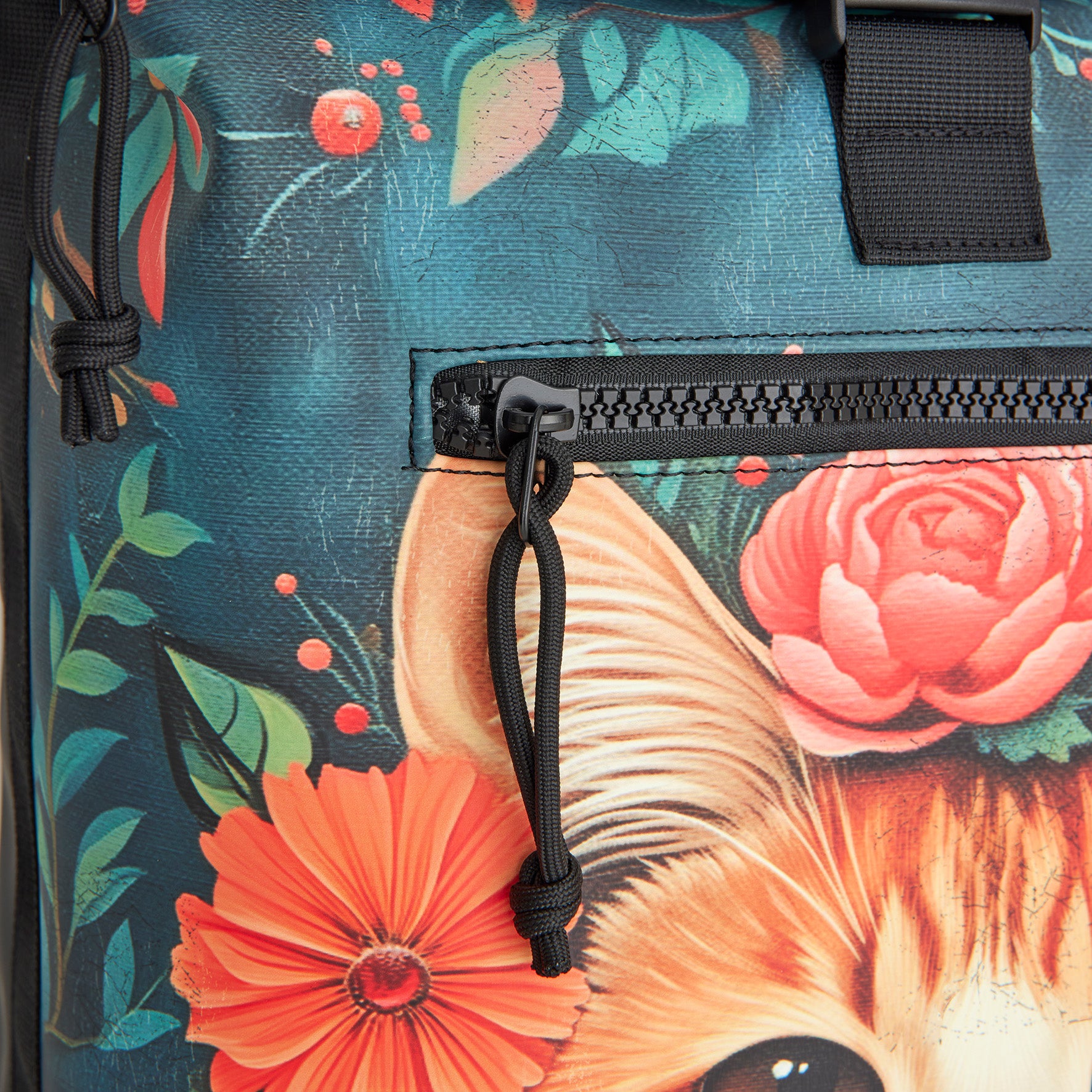 New Rebels New York Katzen Rucksack – Rolltop, wasserabweisend, 15" Laptopfach