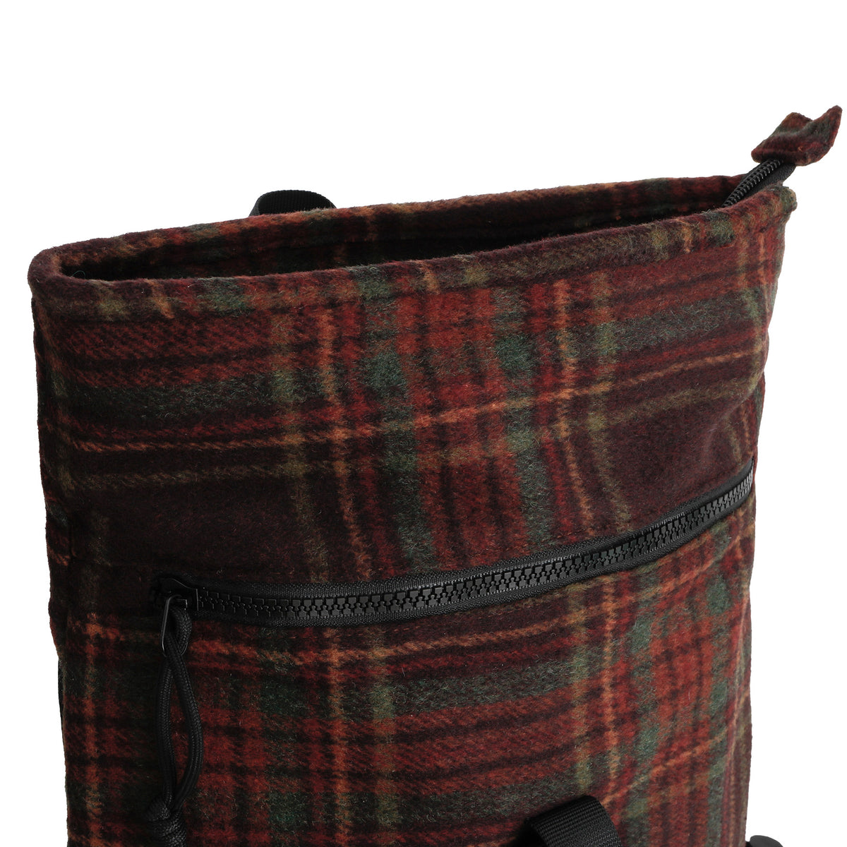 New Rebels Ribbi Roll Up Rolltop City Rucksack Los Angeles Scott Flanell karo burgundy