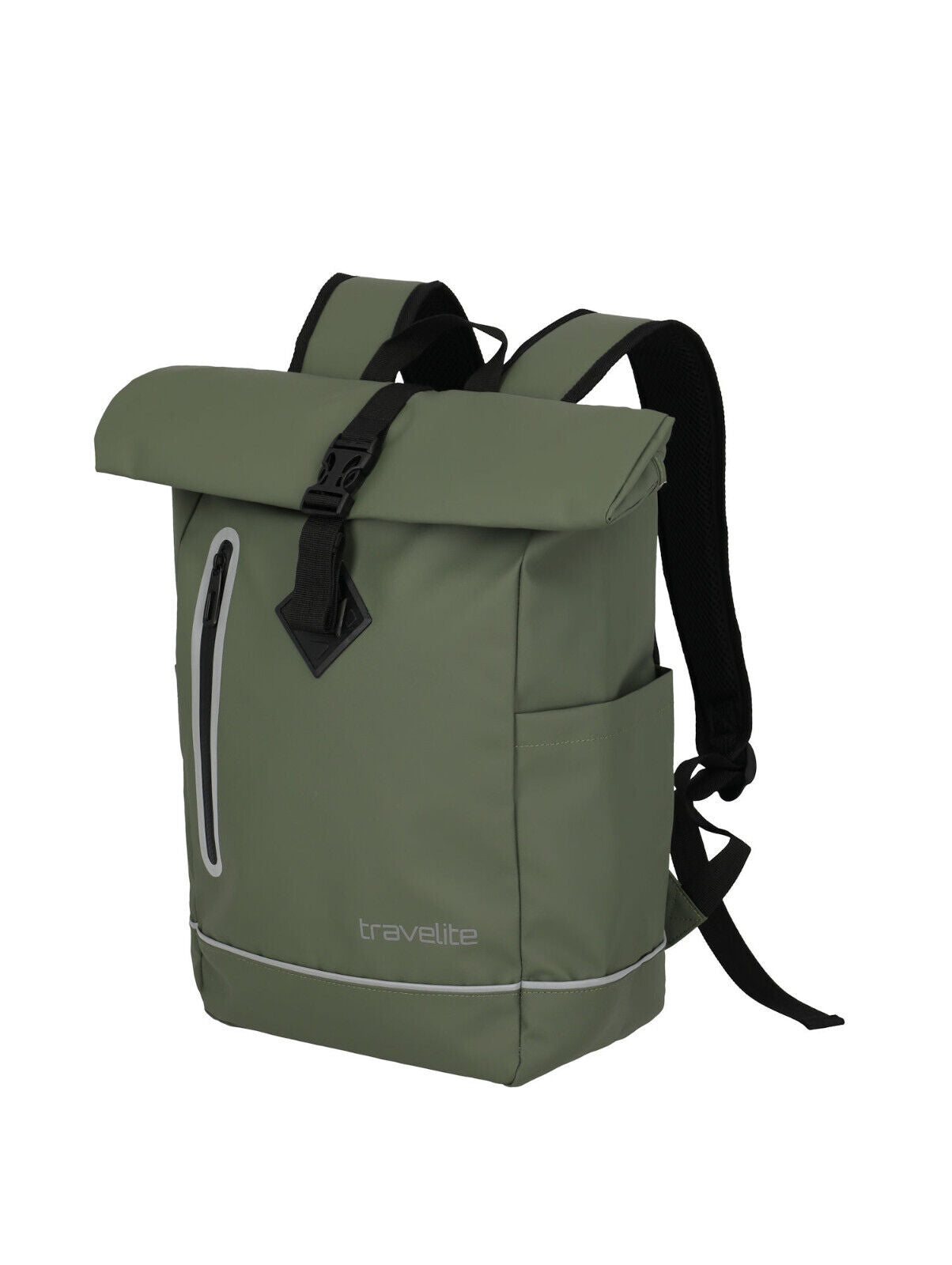Travelite Rollup Rucksack – Leichter & wasserdichter Alltagsrucksack für Arbeit, Sport & Reisen olive