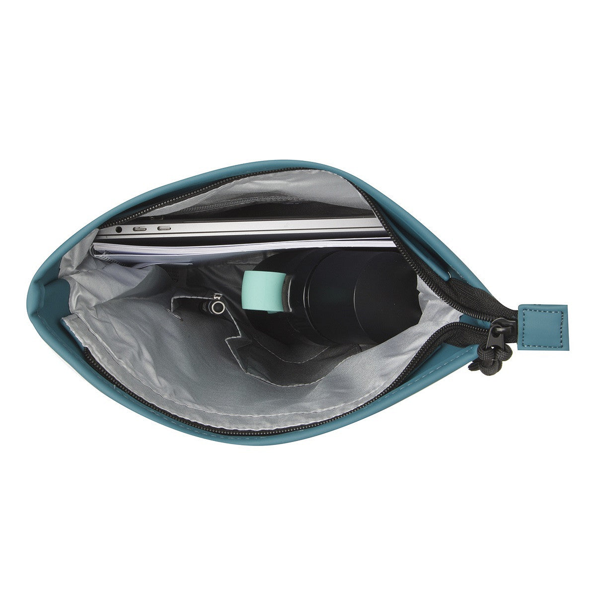 New Rebels Mart Roll Up Rolltop City Rucksack Los Angeles wasserabweisend petrol