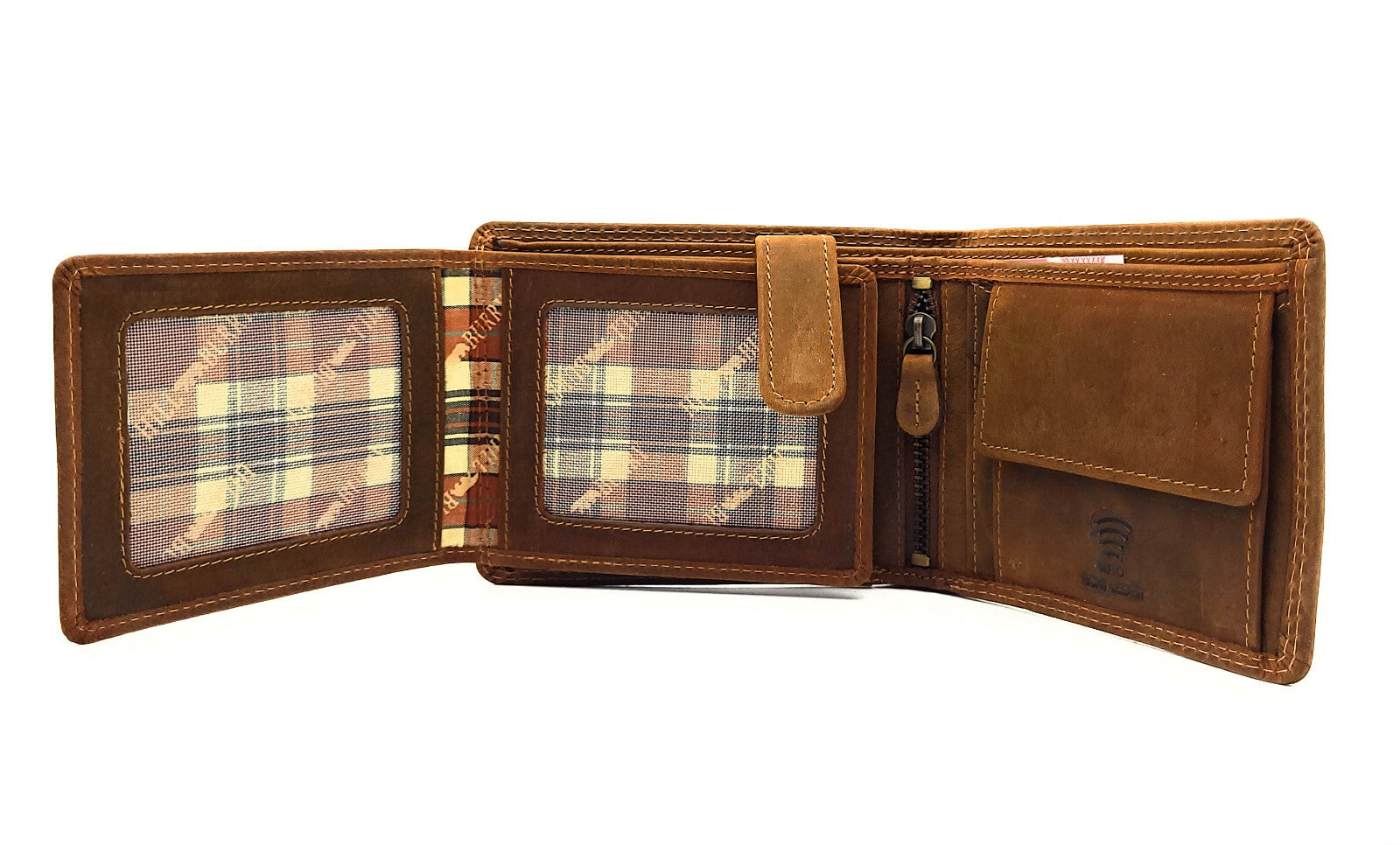 Hill Burry echt Leder Portemonnaie Geldbörse Geldbeutel Anker mit RFID Schutz