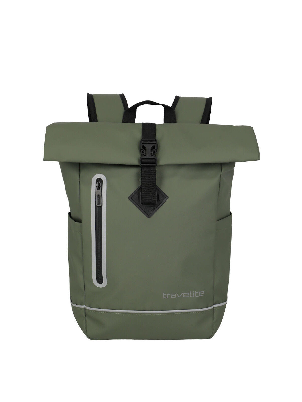 Travelite Rollup Rucksack – Leichter & wasserdichter Alltagsrucksack für Arbeit, Sport & Reisen olive