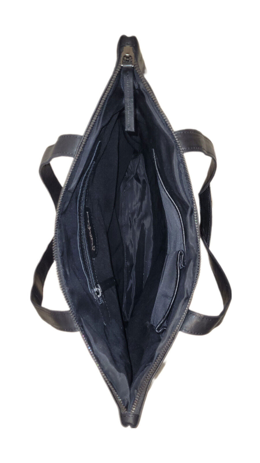 großer echt Leder Damen Shopper Handtasche Schultertasche Penelope schwarz