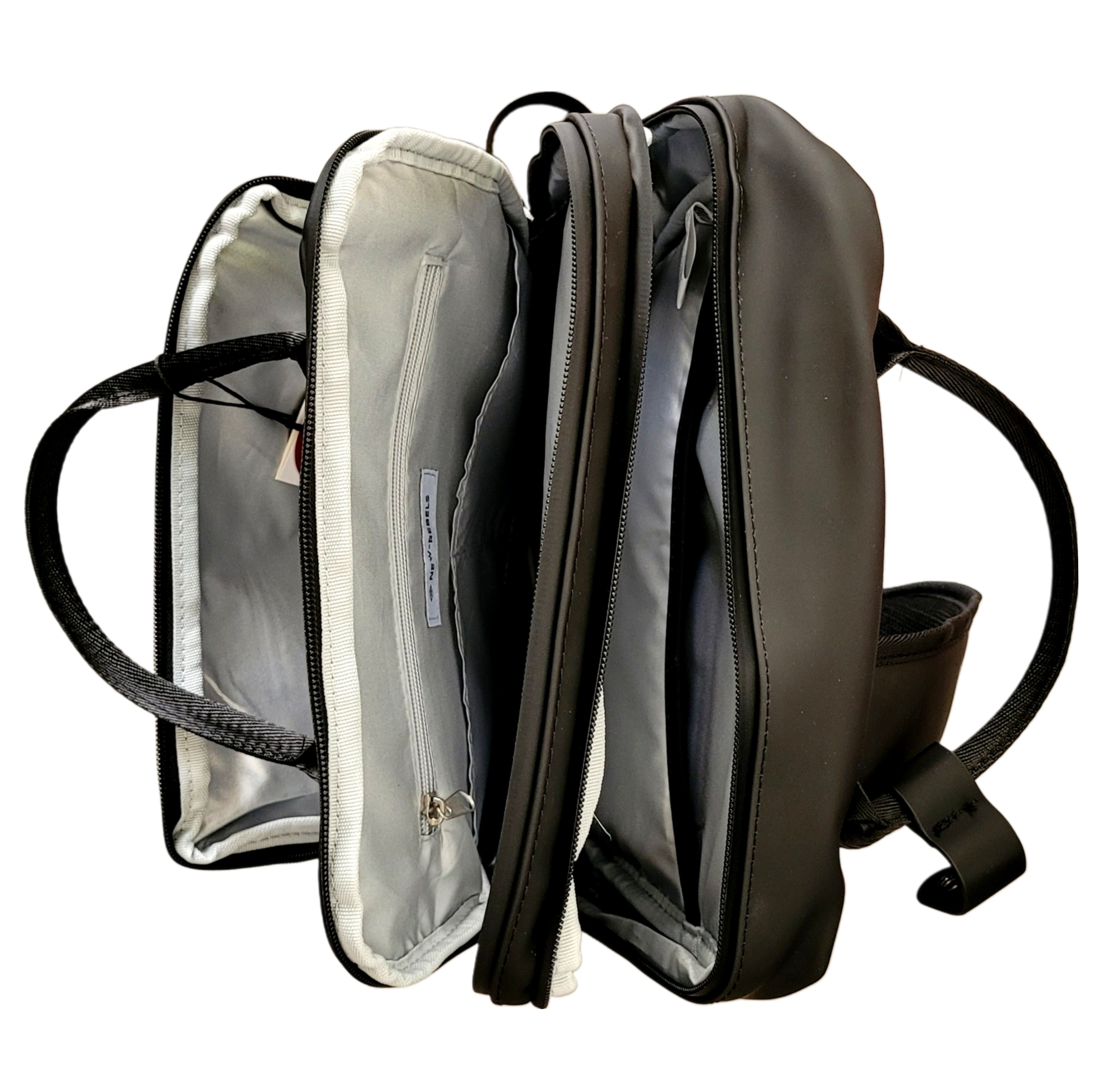 New Rebels William Milwaukee Rucksack – Wasserabweisend, 18L Volumen, Laptopfach, Silber-Innenfutter