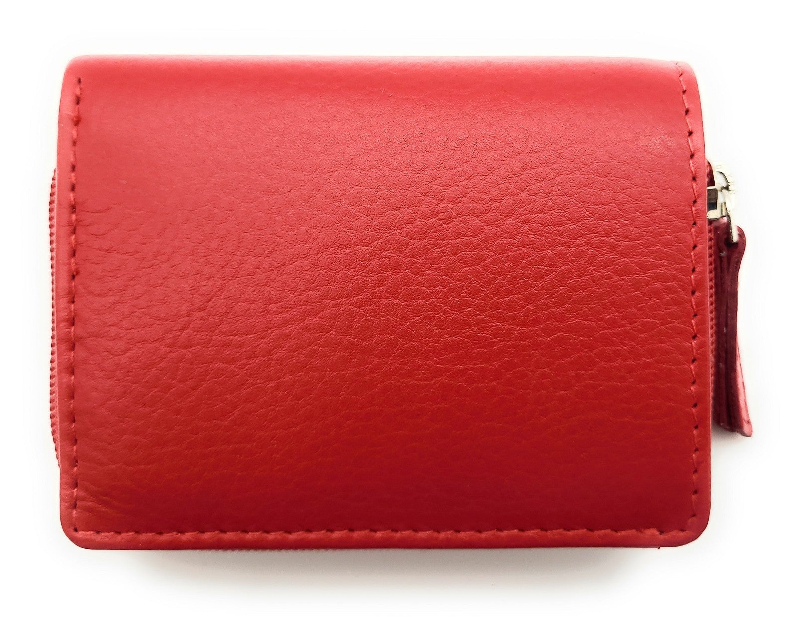 Jockey Club echt Leder Mini Geldbörse Portemonnaie mit RFID Schutz uni rot