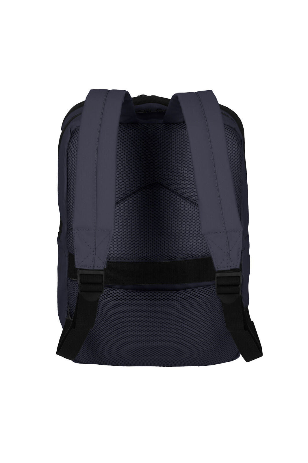 Travelite Basics Plane Cityrucksack – Wasserabweisender Daypack mit 14-Zoll-Laptopfach, spritzwassergeschützten Reißverschlüssen & Sicherheitsfach marine blau