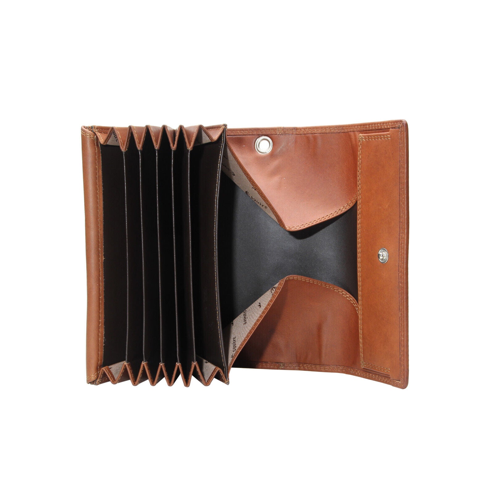 Esquire echt Leder Kellnerbörse Geldbörse Portemonnaie Taxibörse braun