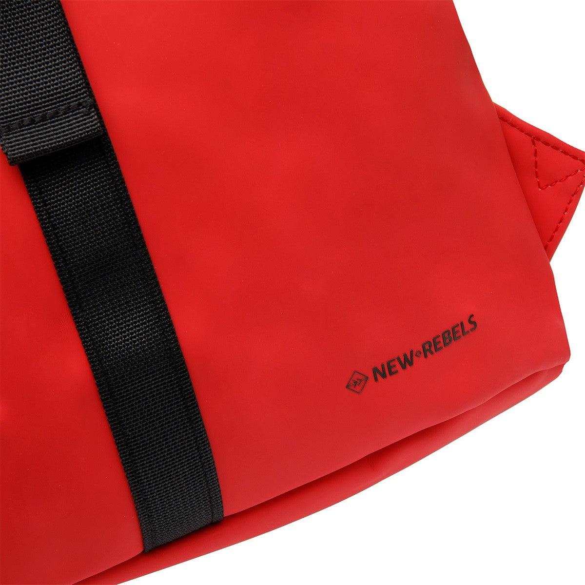 New Rebels Mart Roll Up Rolltop City Rucksack Los Angeles wasserabweisend rot