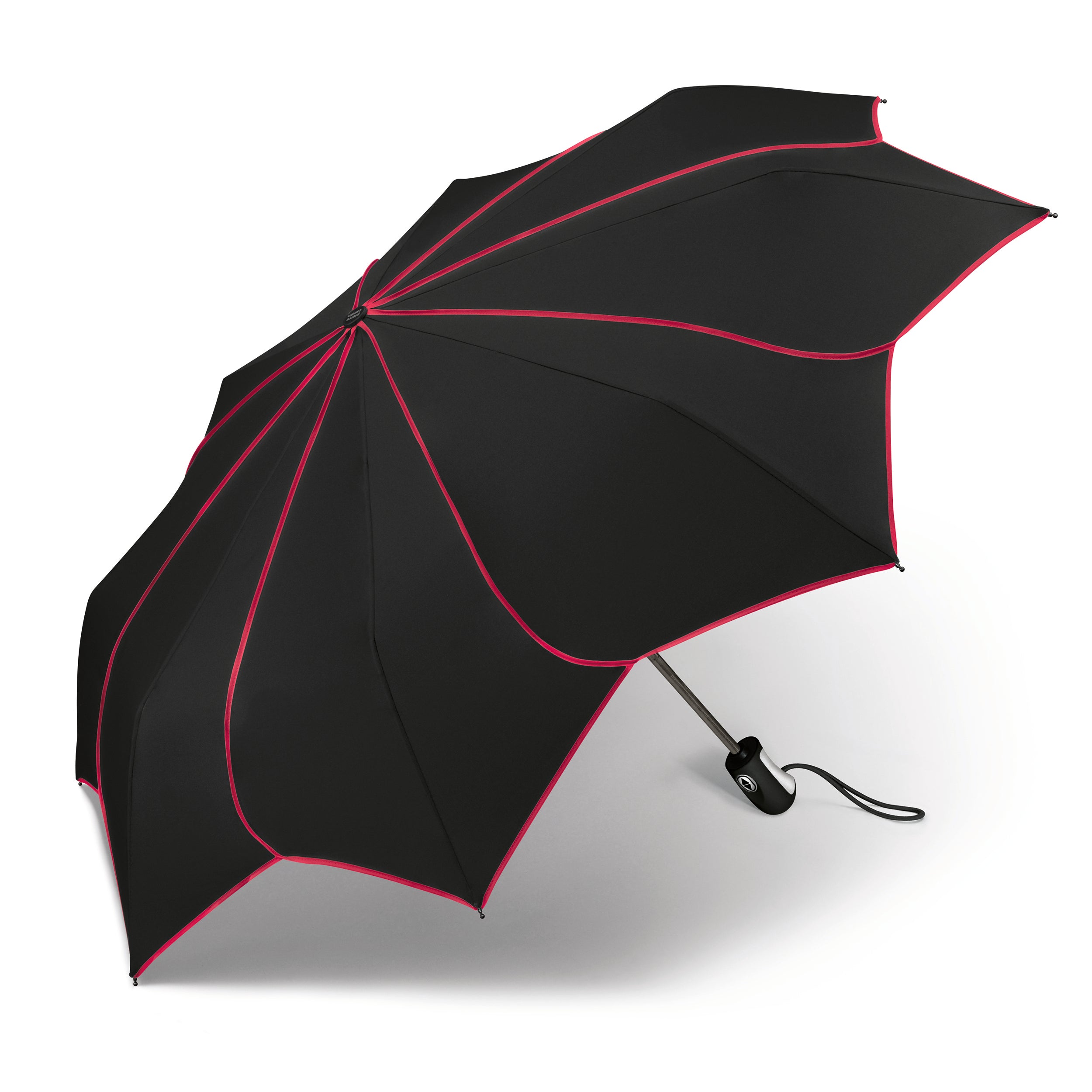 pierre cardin Damen Regenschirm Taschenschirm Auf-Zu Automatik Sunflower schwarz