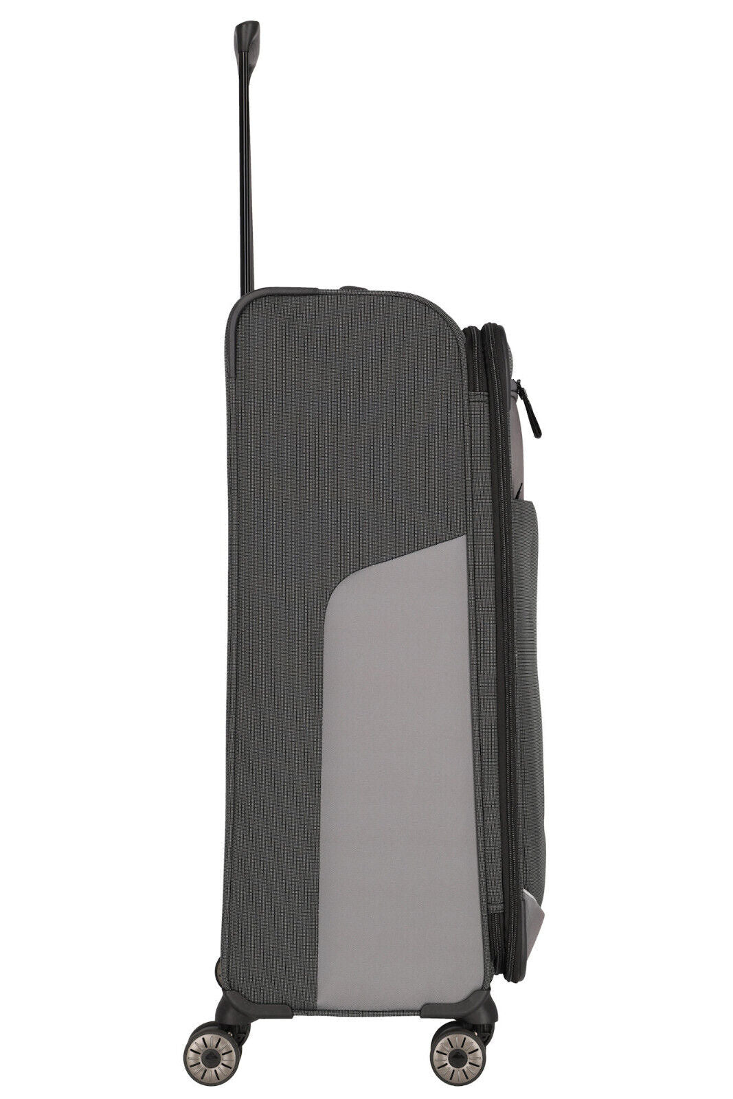 Travelite VIIA Reisekoffer L Trolley Koffer 77cm 4 Rad / Rollen Dehnfalte TSA schiefer