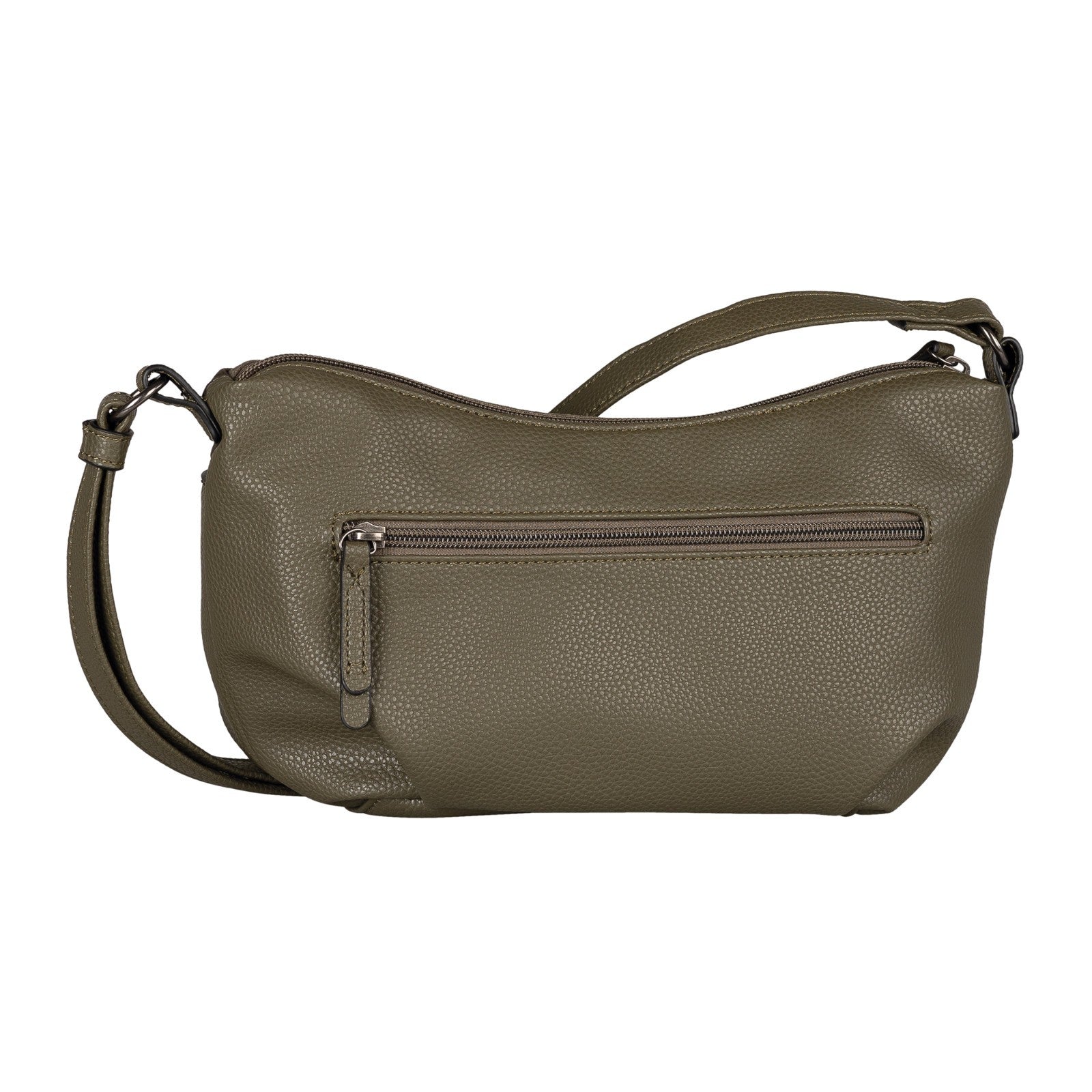 Tom Tailor Banana Bag Miha elegante Umhängetasche Handtasche Velours- & Lederimitat khaki