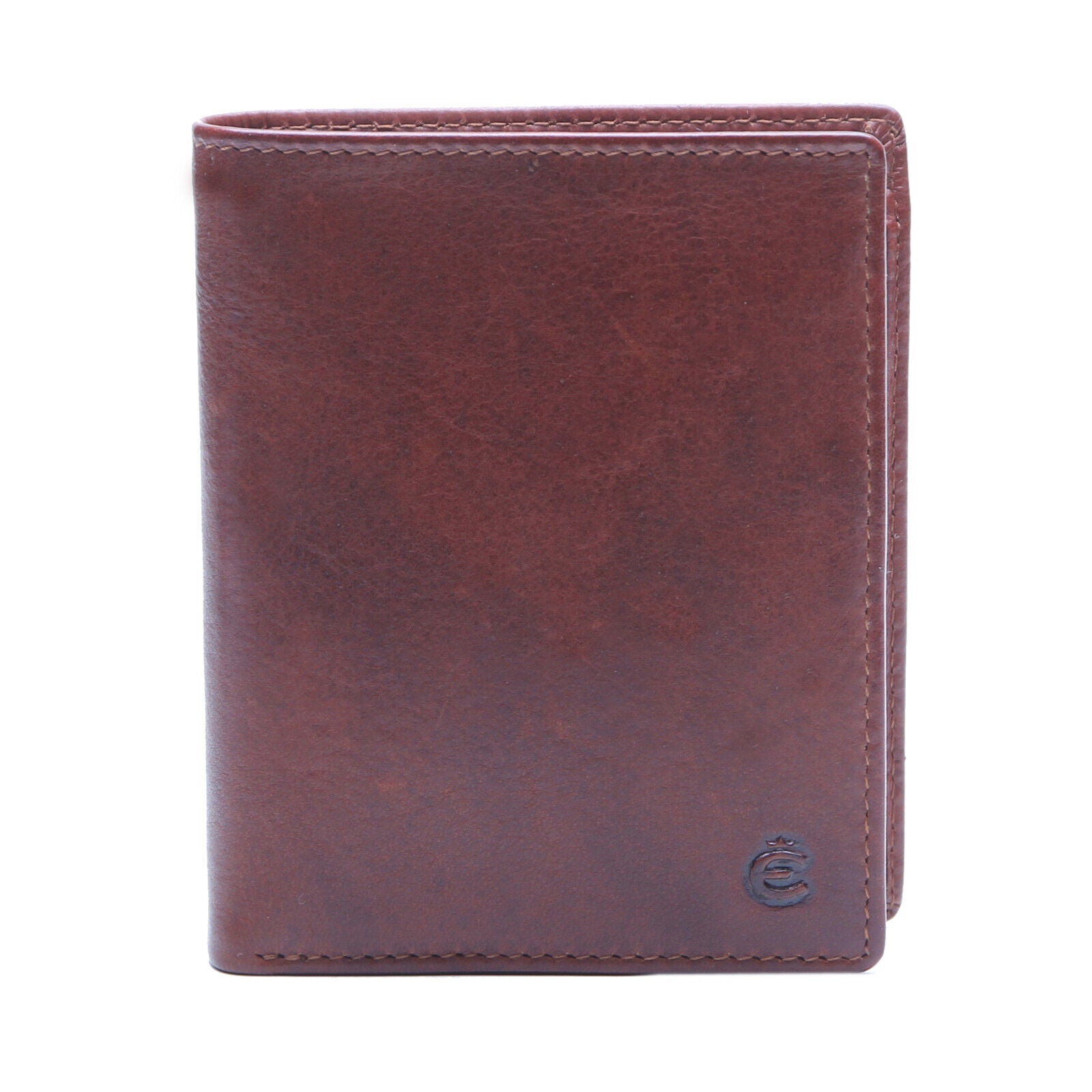 Esquire kompakte echt Leder Geldbörse Portemonnaie mit RFID Schutz braun