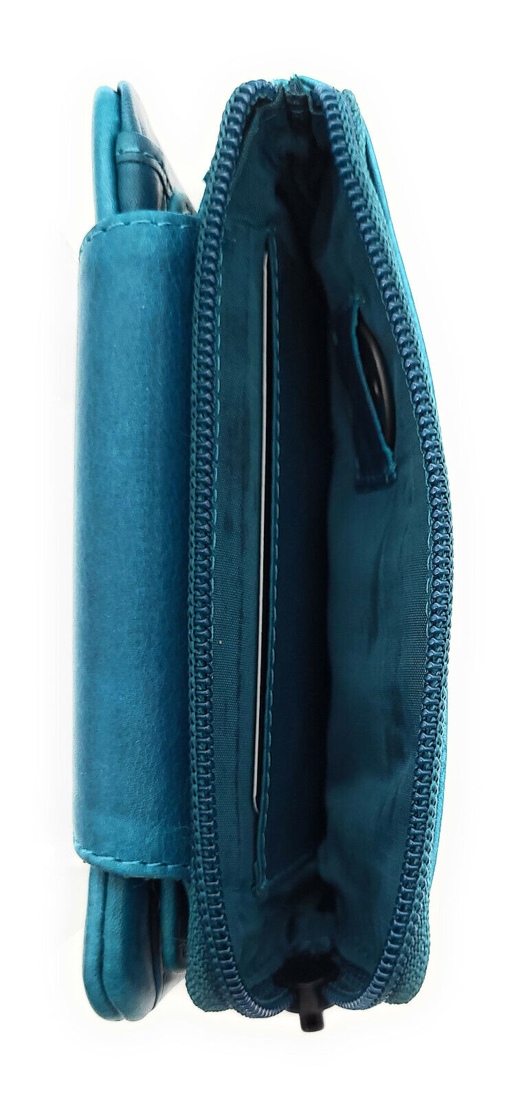 Jockey Club echt Leder Geldbörse Portemonnaie Geldbeutel mit RFID Schutz petrol blau